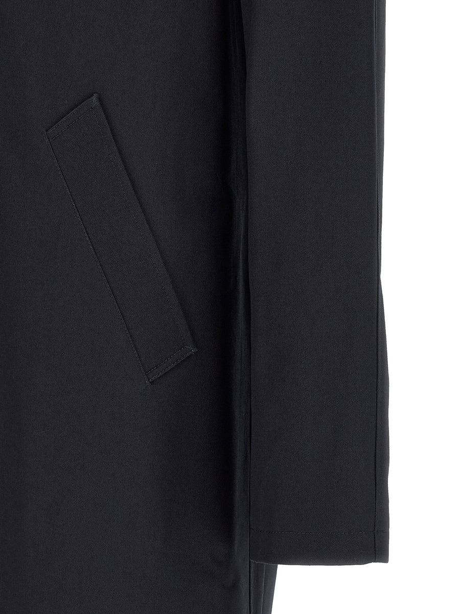 A.P.C Mac Ville Trench Coat Water Repellent Cotton Gabardine For Men Travel Ready Luxury Outerwear