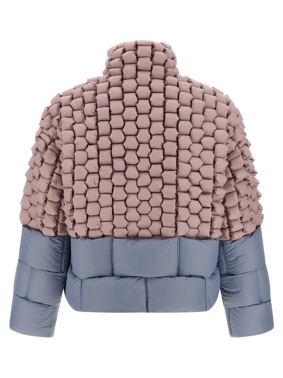 Raxxy 3D Down Jacket For Women With Bold Multicolor Styling Warm Lightweight Goose Feather Padding