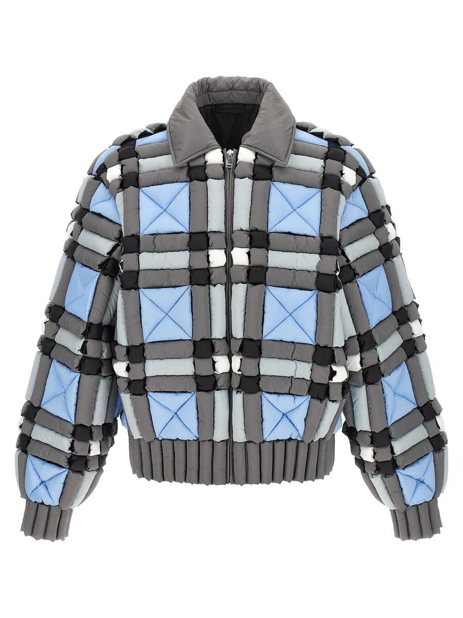 Raxxy 3D Down Jacket for Women Multicolor Nylon Bomber With Goose Feather Fill Oversized Cozy