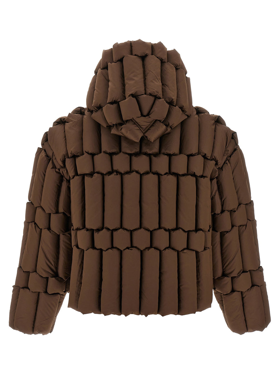Raxxy 3D Down Jacket For Women With Lightweight Warmth And Cropped Hooded Nylon Shell
