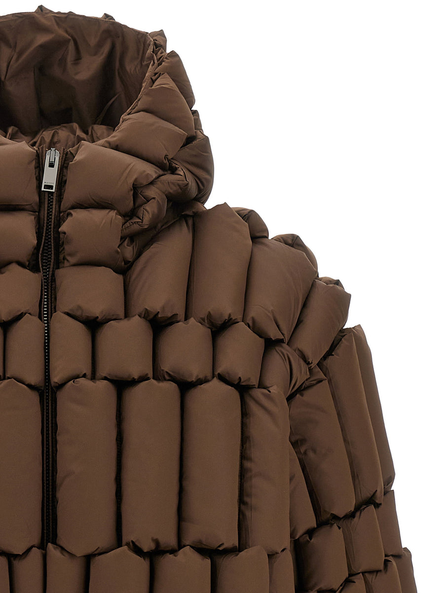 Raxxy 3D Down Jacket For Women With Lightweight Warmth And Cropped Hooded Nylon Shell