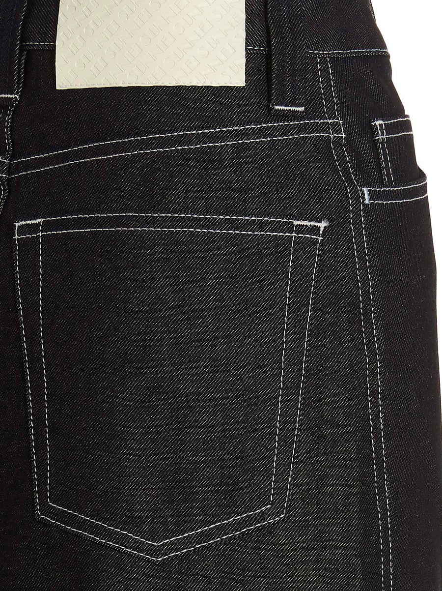 Sunnei Blue Denim Skirt For Women With Contemporary Detailing And Refined Craftsmanship