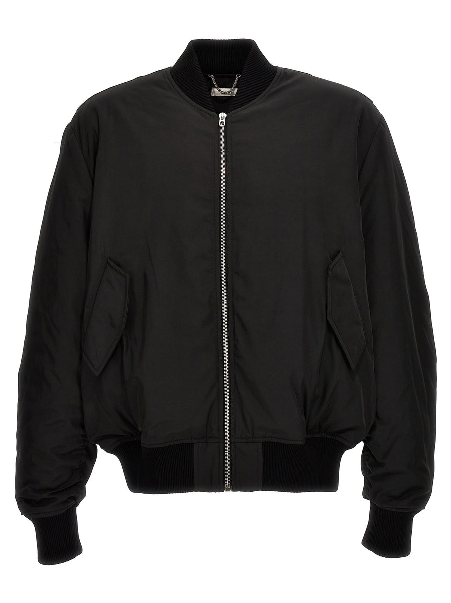 1989 Studio Padded Nylon Bomber Jacket For Men City Ready Warmth With Zip Closure Front Pockets