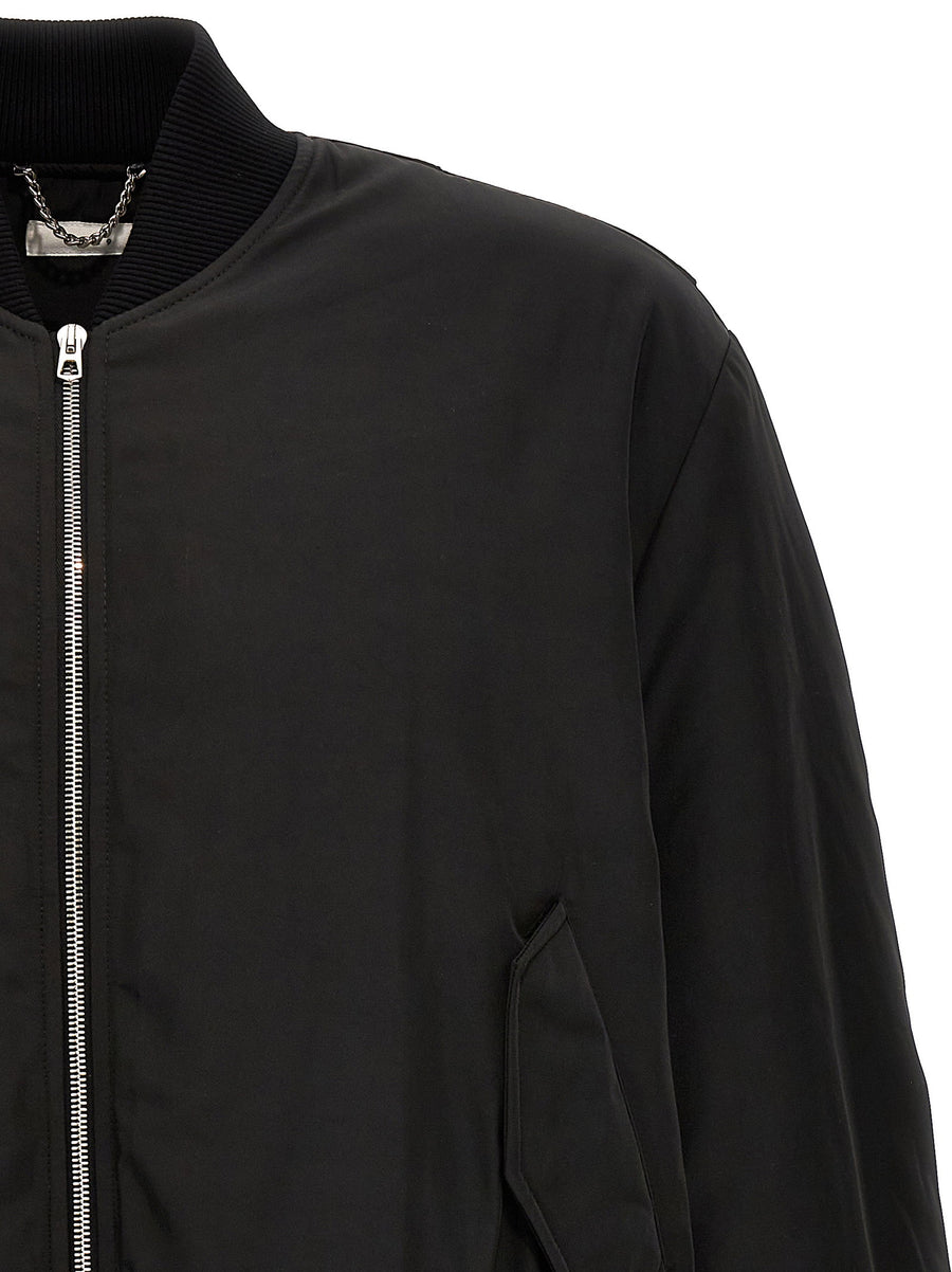 1989 Studio Padded Nylon Bomber Jacket For Men City Ready Warmth With Zip Closure Front Pockets
