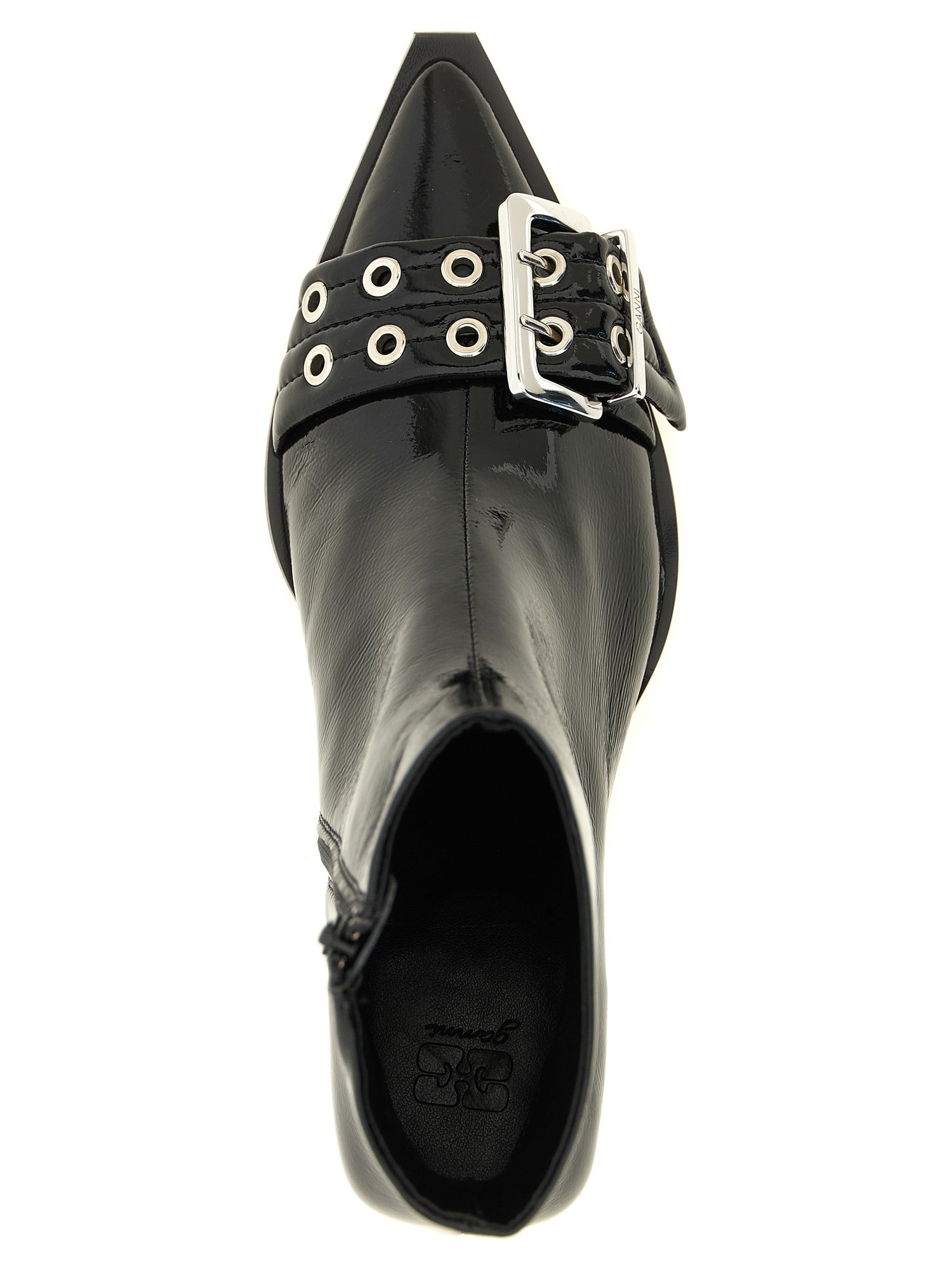 Ganni Buckle Ankle Boots