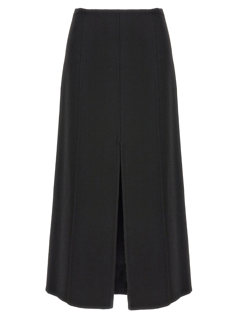Ermanno Scervino Virgin Wool Long Skirt For Women Elegant Tailored Warmth And Versatility