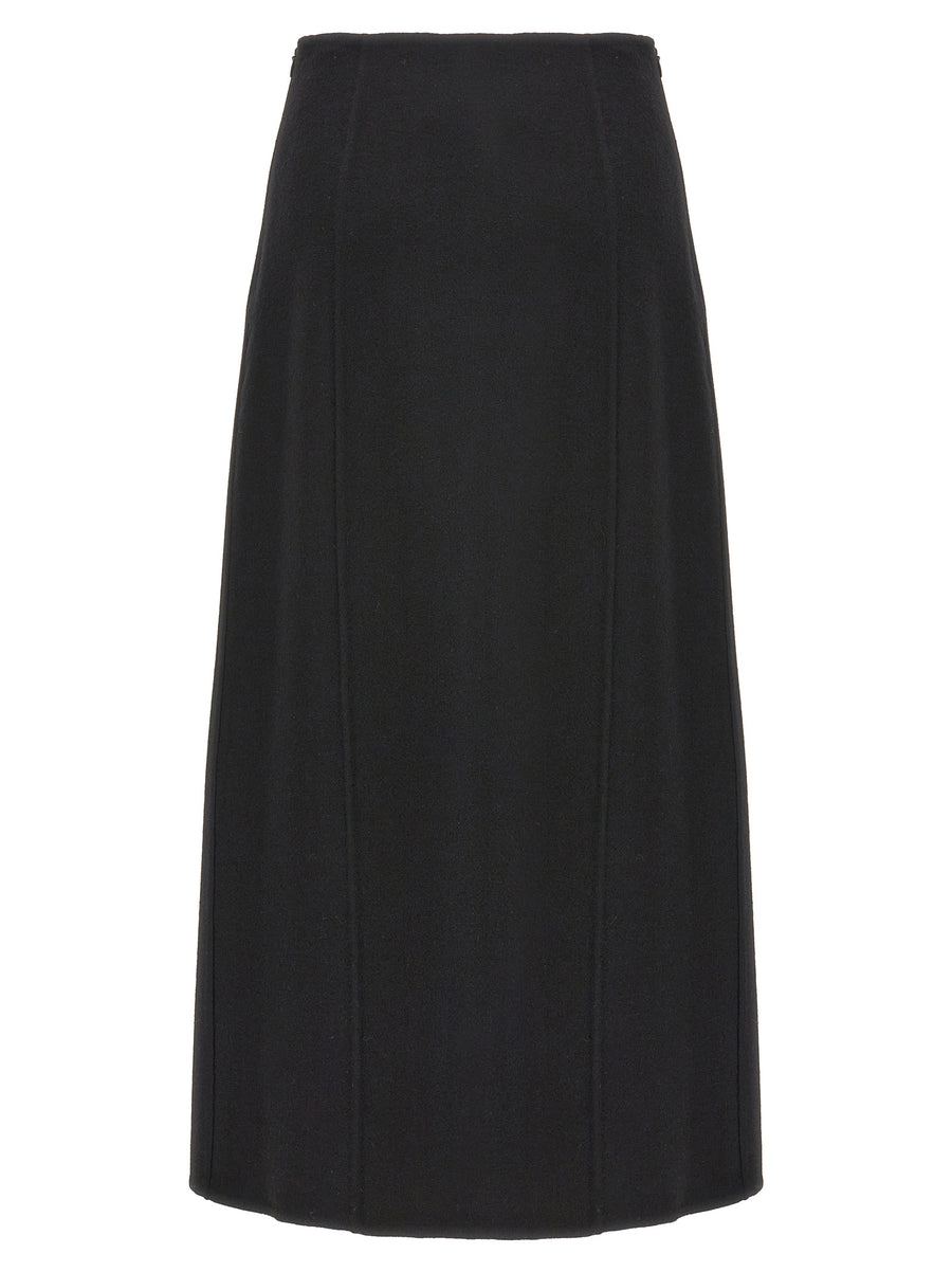 Ermanno Scervino Virgin Wool Long Skirt For Women Elegant Tailored Warmth And Versatility