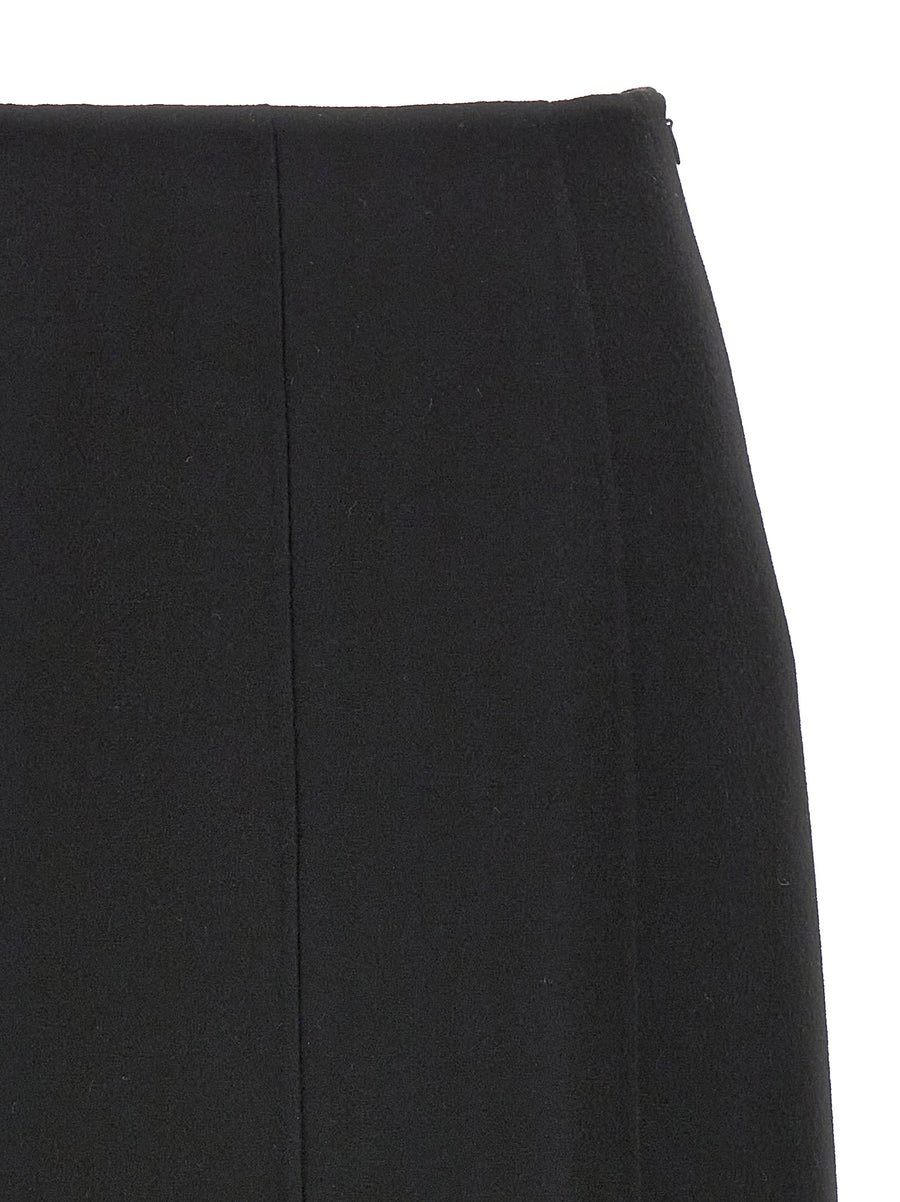 Ermanno Scervino Virgin Wool Long Skirt For Women Elegant Tailored Warmth And Versatility