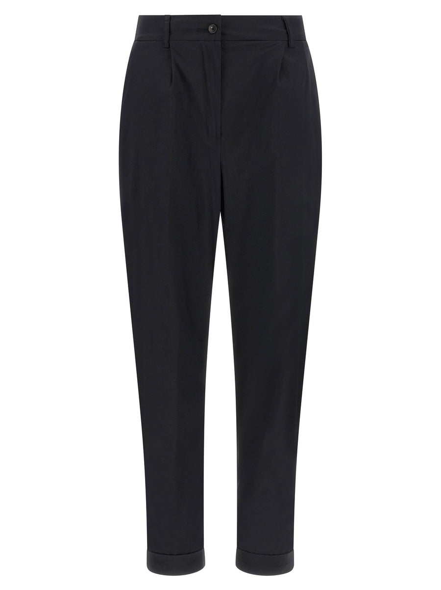 Kiton Poplin Pants For Women Luxury Stretch Cotton Tailored For Polished Everyday Workwear