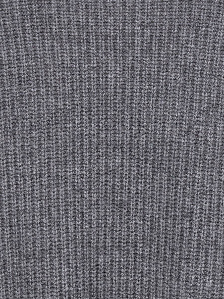 PAROSH Cashmere Sweater For Women Lightweight Gray Crewneck 100 Percent Cashmere Luxury