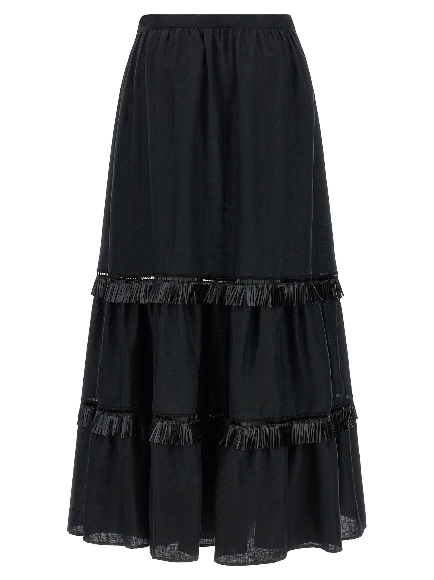Kiton Fringed Skirt