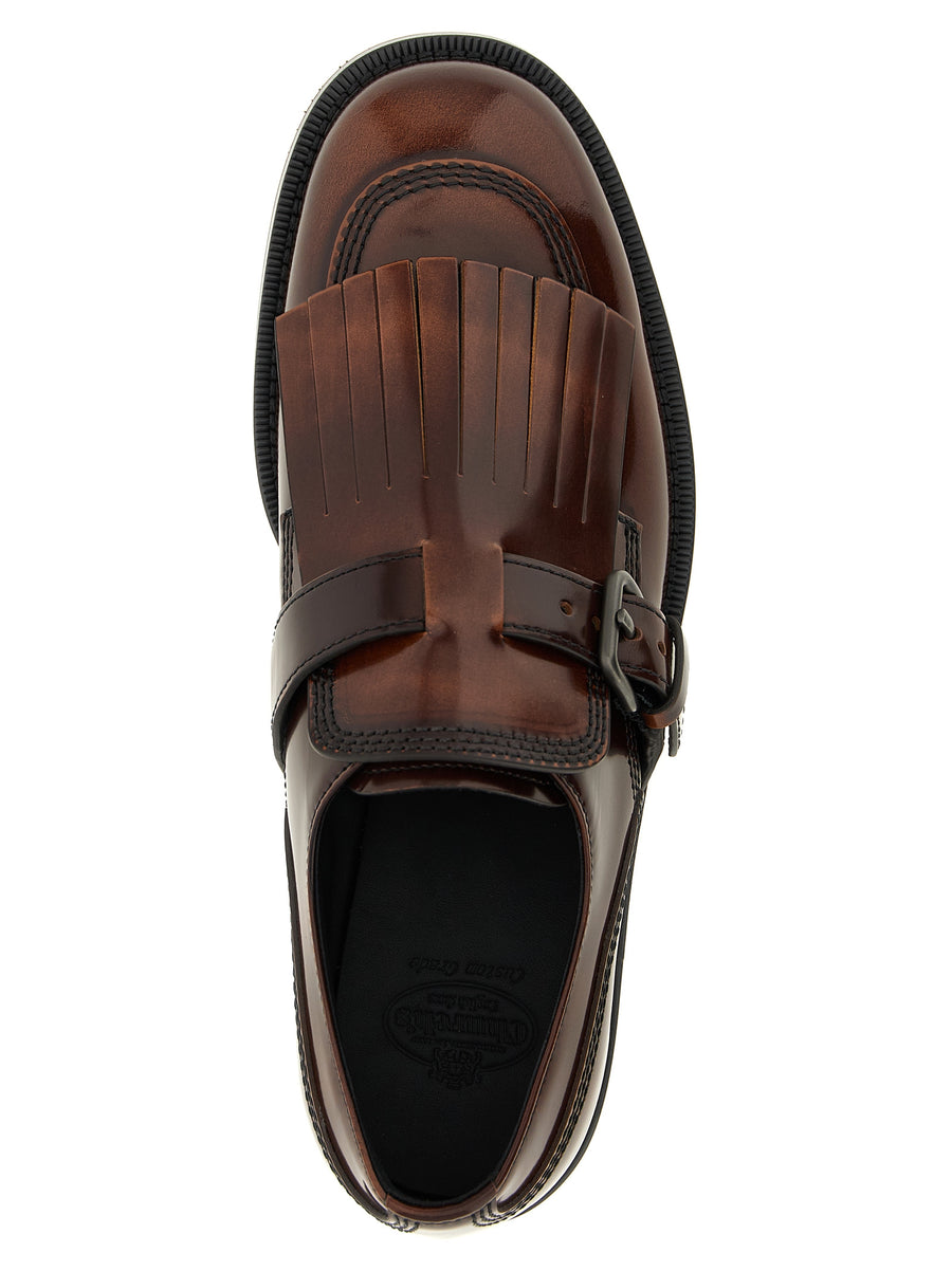 Church's Piper Lace Up Shoes For Women Premium Calfskin With Buckle Strap Fringe And Rubber Sole