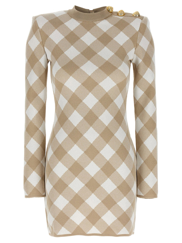 Balmain Vichy Dress