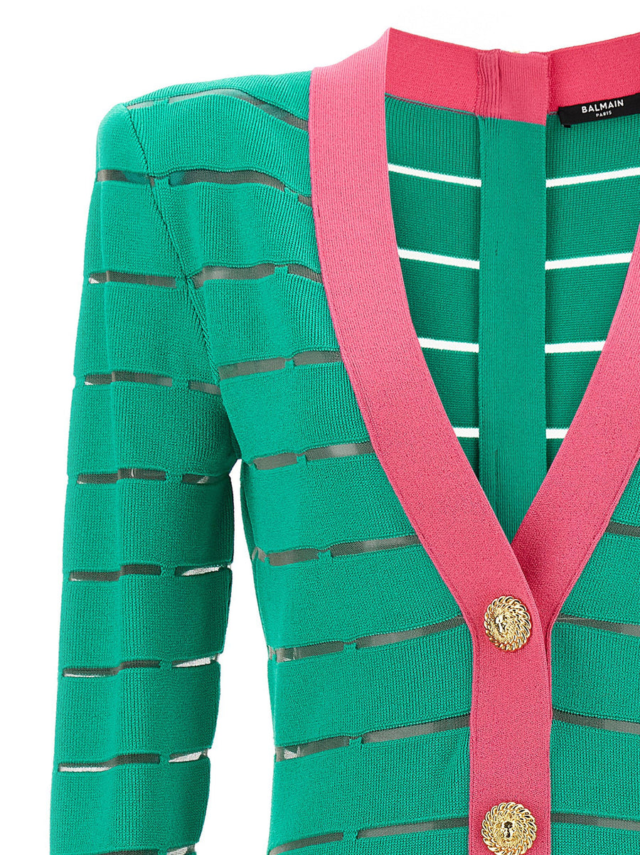 Balmain Two-tone Knit Dress