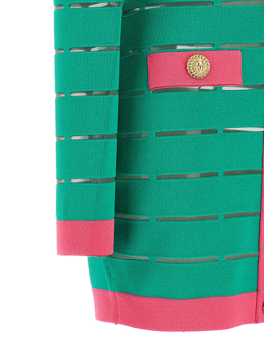 Balmain Two-tone Knit Dress