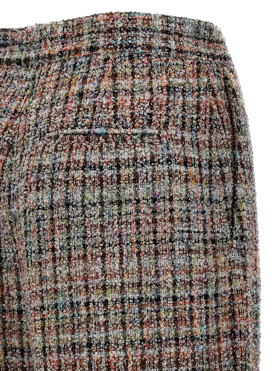 Missoni Micro Sequin Pants Bouclé Wool Blend Multicolor For Women Luxe Trousers Evening Ready Style