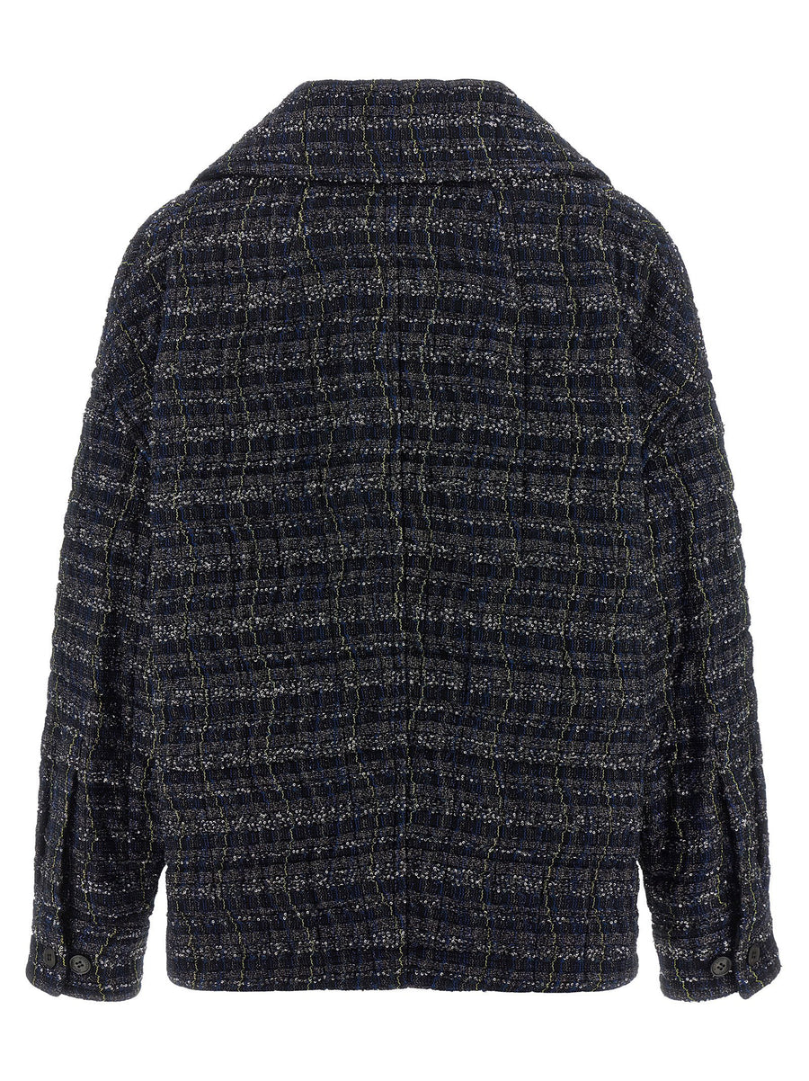 Missoni Caperdoni Frame Overshirt Women Luxe Viscose Blend With Check Wave Pattern
