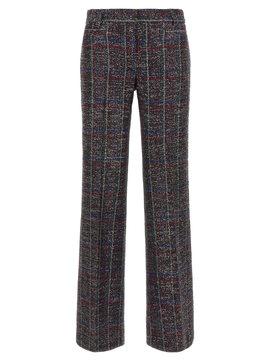 Missoni Sequin Tartan Pants for Women with Luxe Sparkle and Polished Versatility in Multicolor Sequins
