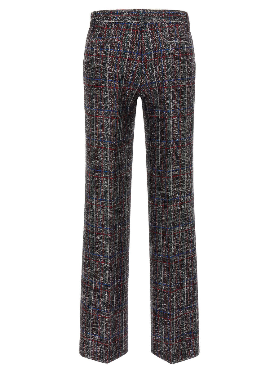 Missoni Sequin Tartan Pants for Women with Luxe Sparkle and Polished Versatility in Multicolor Sequins