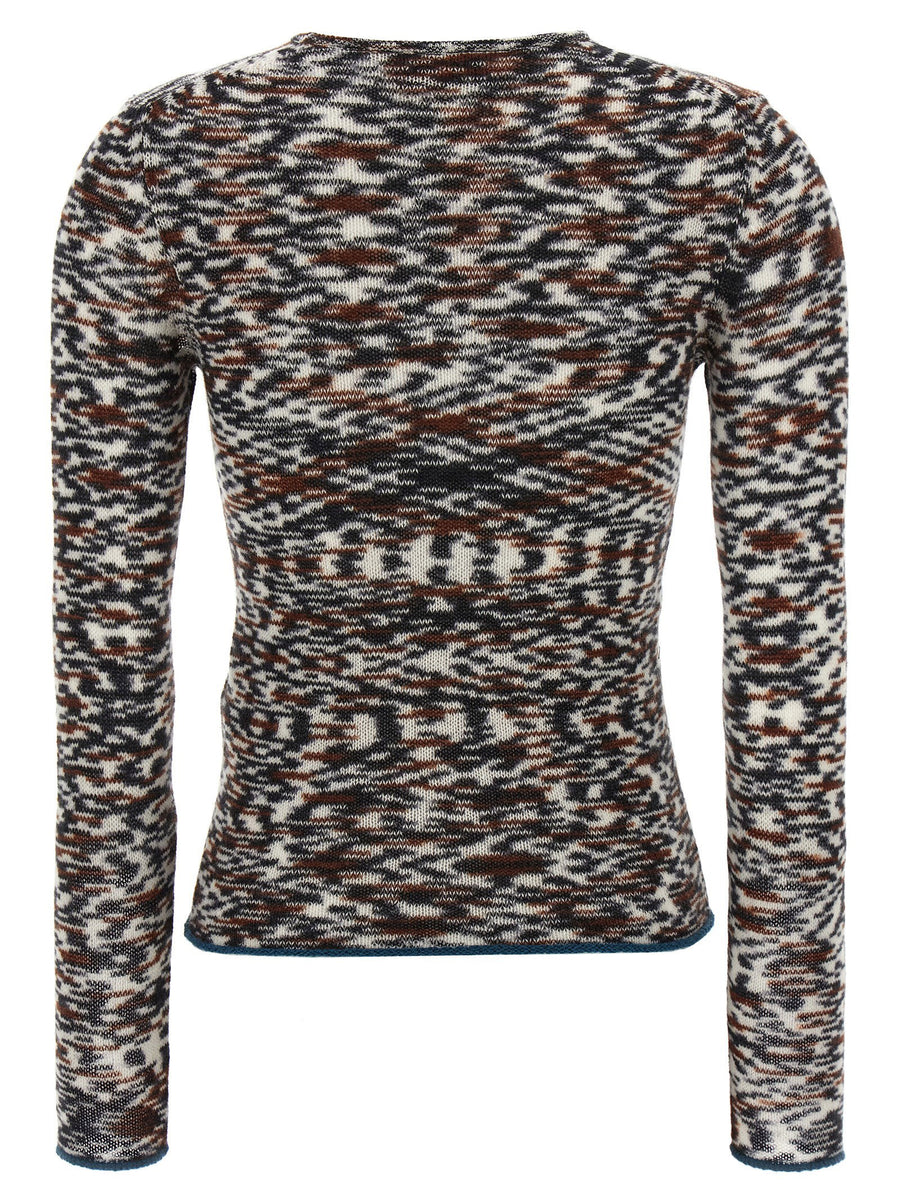 Missoni Cashmere Sweater For Women Multicolor Knit Crew Neck Warmth And Soft Luxury