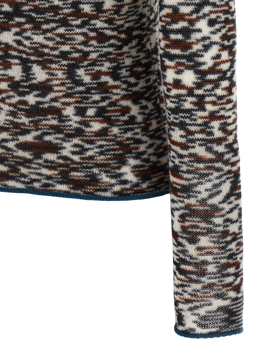 Missoni Cashmere Sweater For Women Multicolor Knit Crew Neck Warmth And Soft Luxury