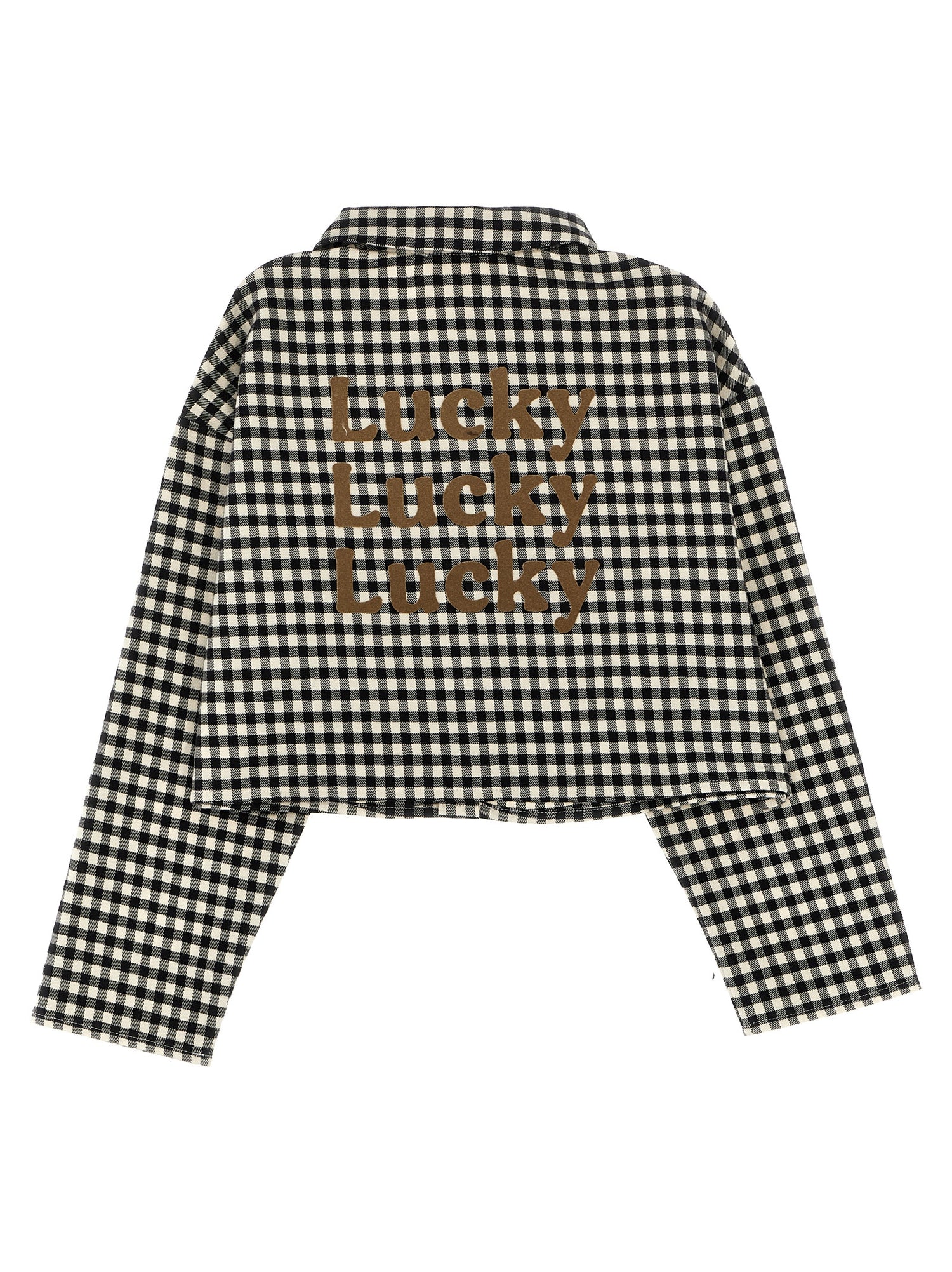 Douuod Flannel Crop Shirt