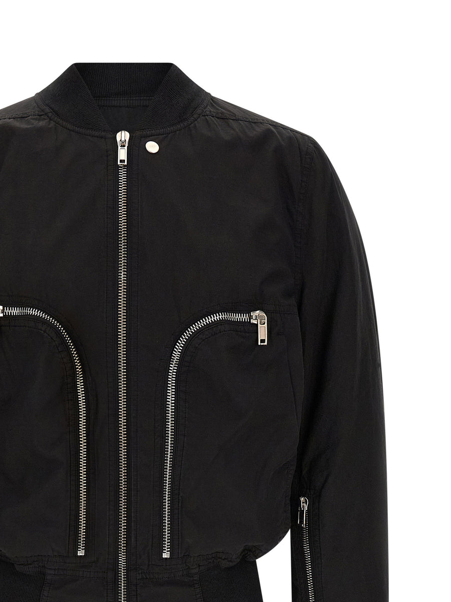 Drkshdw Bauhaus Flight Bomber Jacket Men 100 Percent Cotton Black