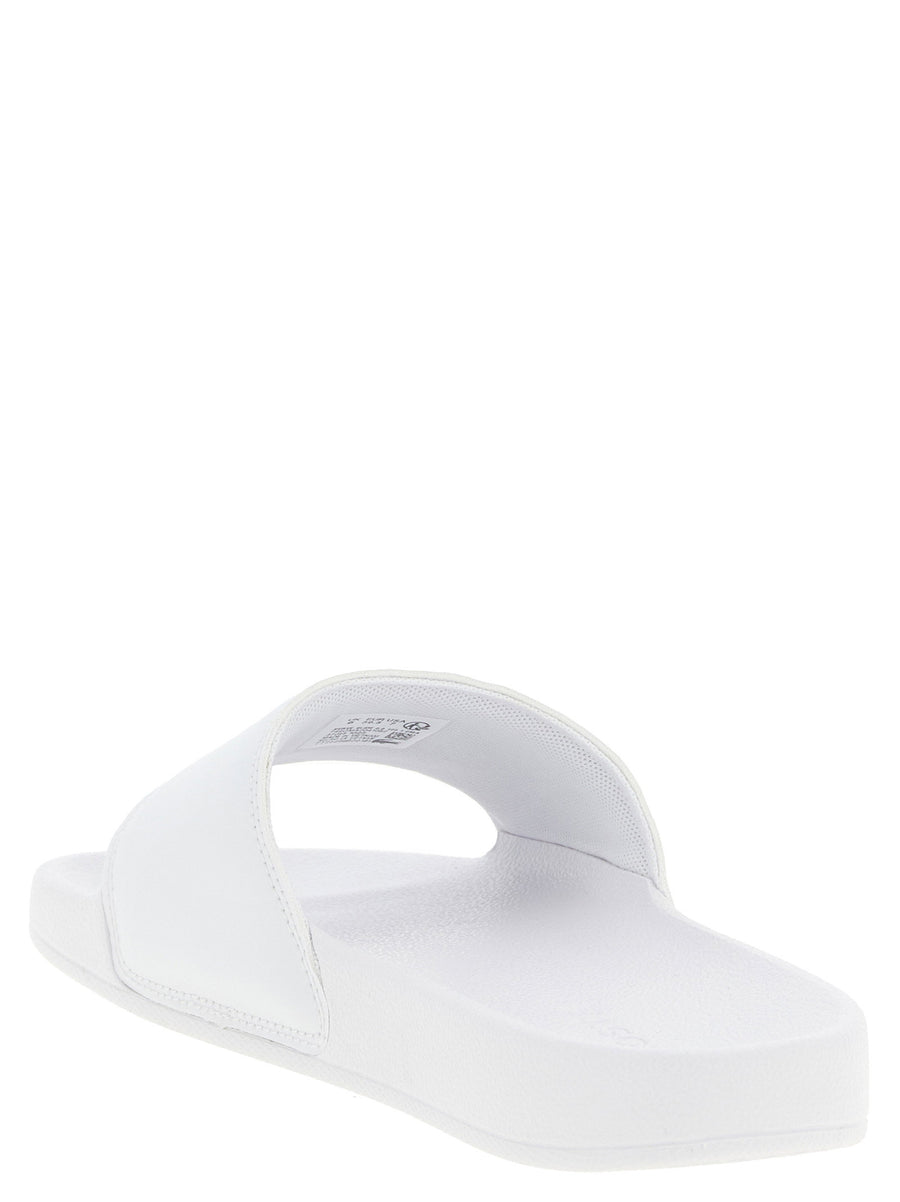 Lacoste Serve 0.0 Slides For Men White PU Slippers With Arch Support And Monobloc Comfort