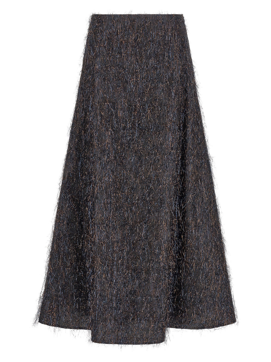 Peserico Skirt With Metallic Fringes