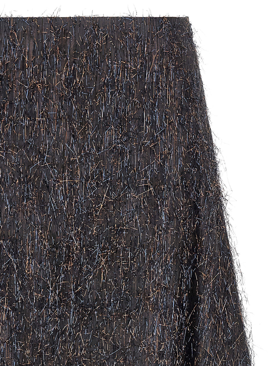 Peserico Skirt With Metallic Fringes