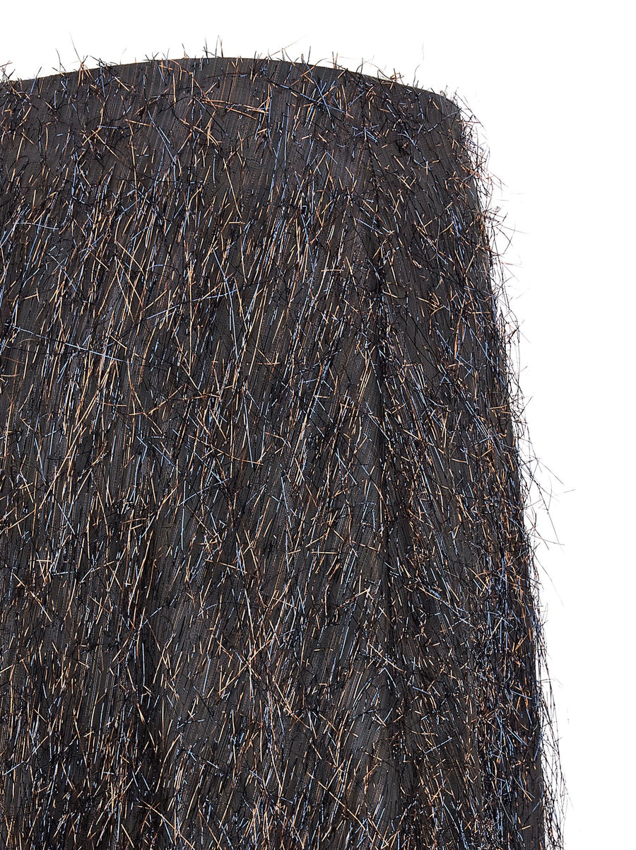 Peserico Skirt With Metallic Fringes