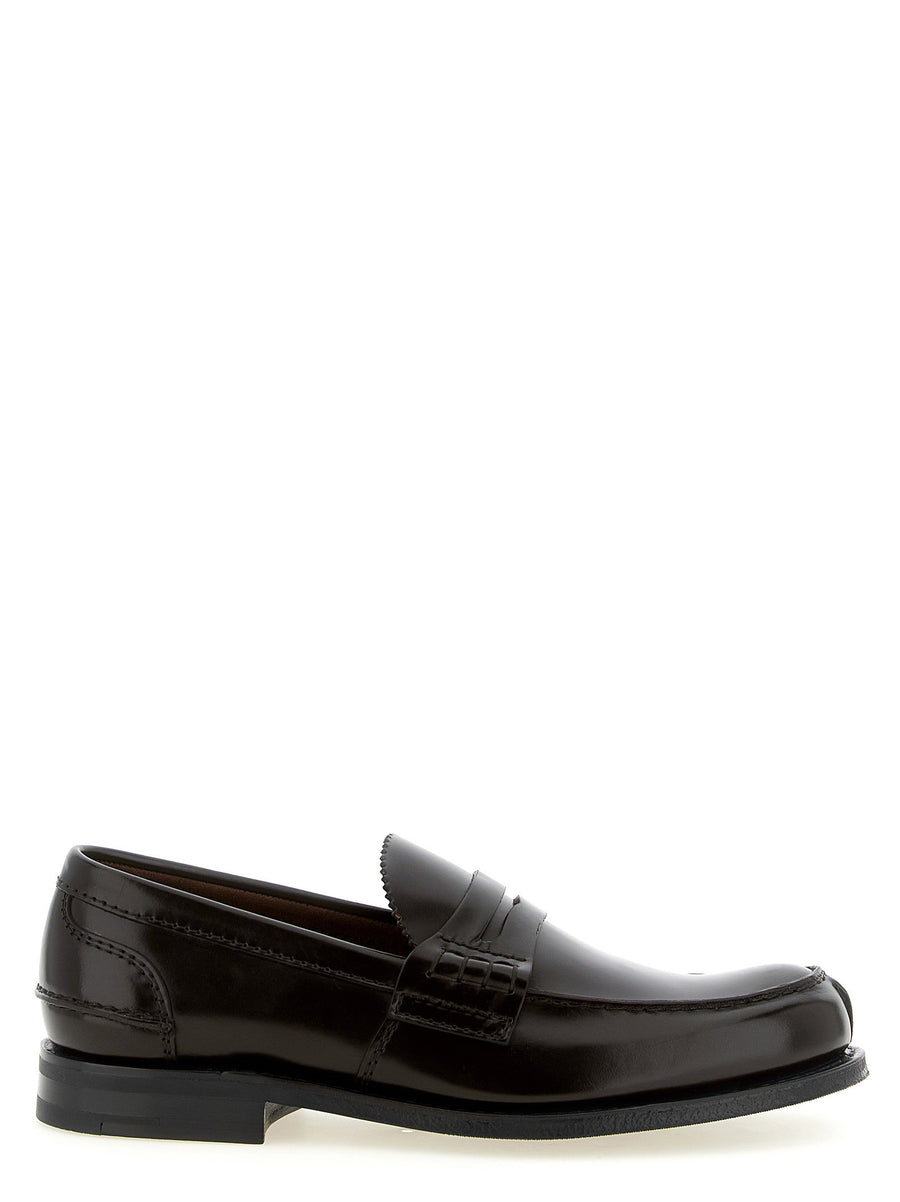 Church's Pembrey 2.0 Brown Calfskin Penny Loafers For Men