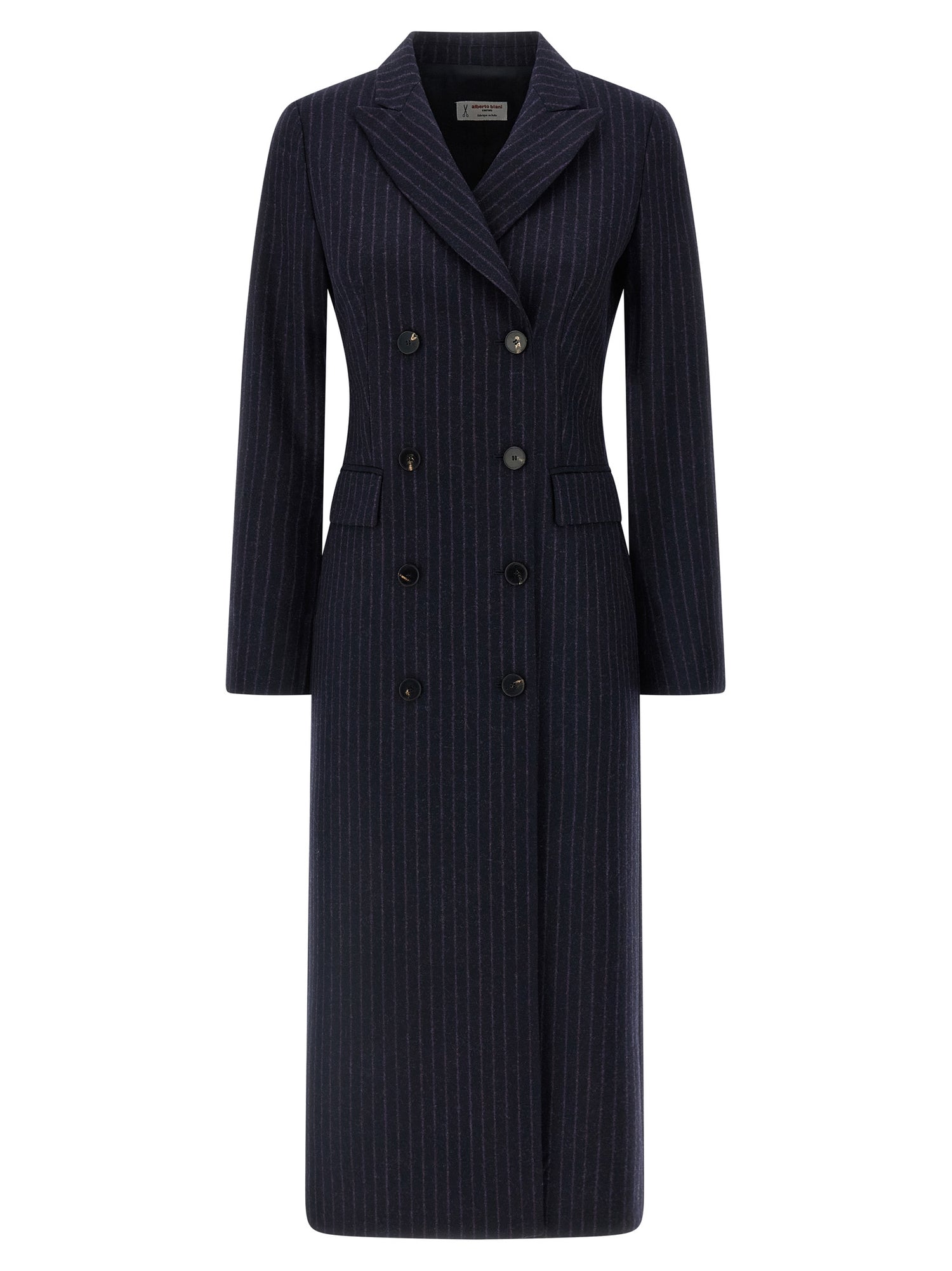Alberto Biani Pinstripe Coat