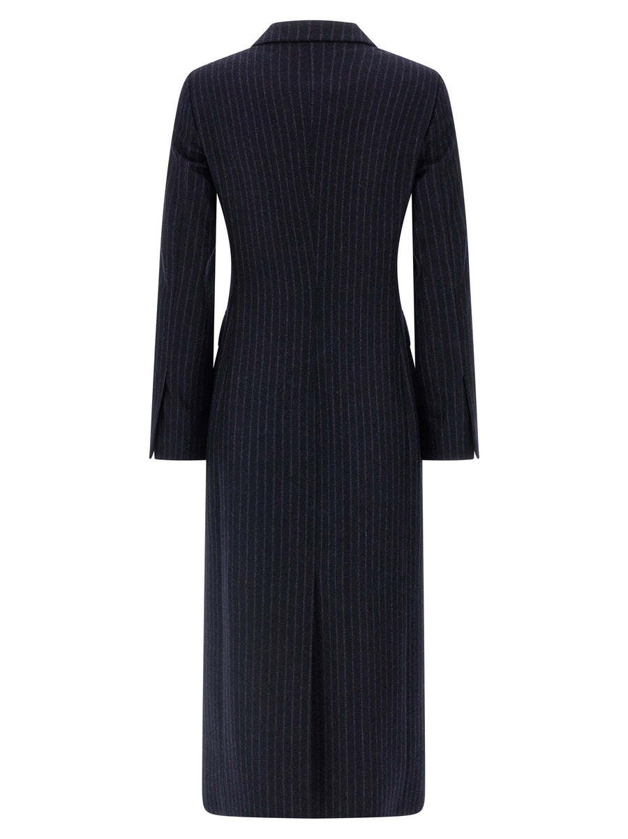 Alberto Biani Pinstripe Coat