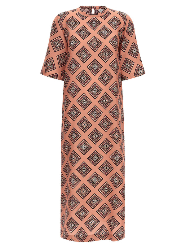 Alberto Biani Tie Print Dress