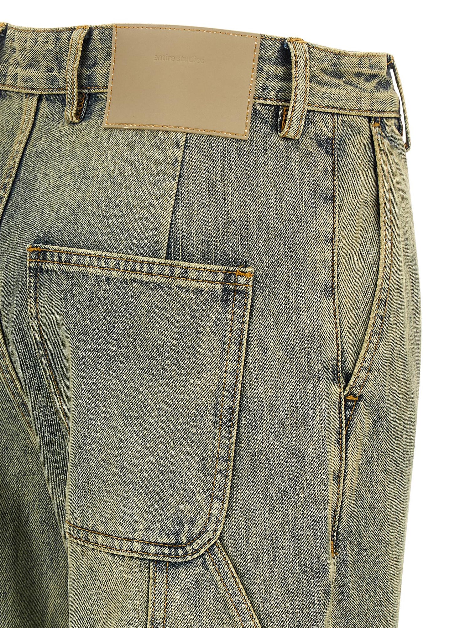 Entire Studios Cuff Surface Wave Jeans