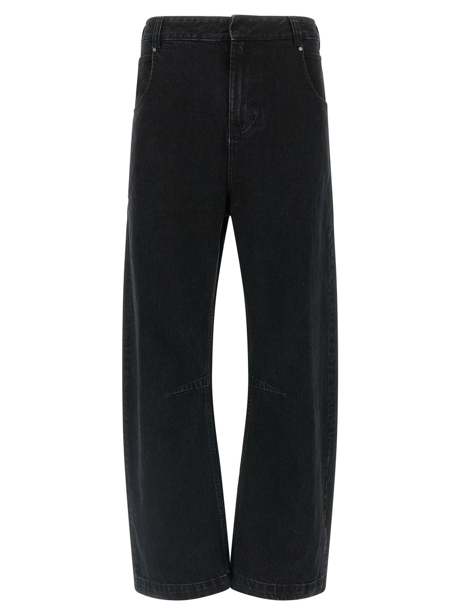 Entire Studios Gem Jeans Ultra Wide-Leg Denim Black