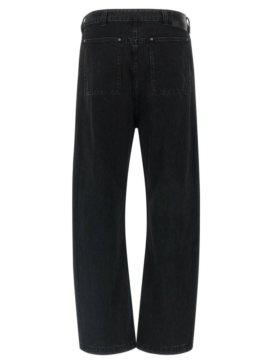 Entire Studios Gem Jeans Ultra Wide-Leg Denim Black