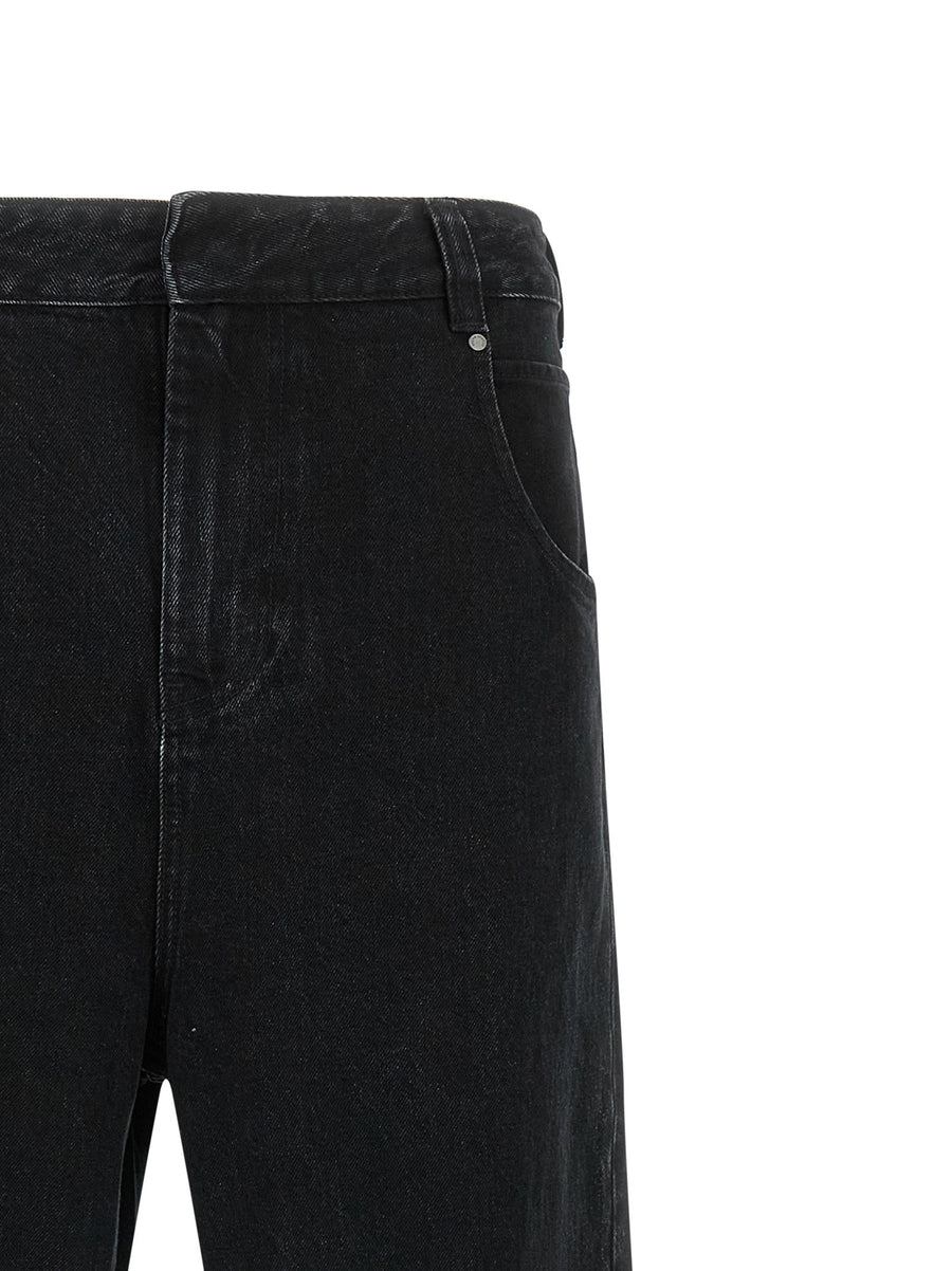 Entire Studios Gem Jeans Ultra Wide-Leg Denim Black