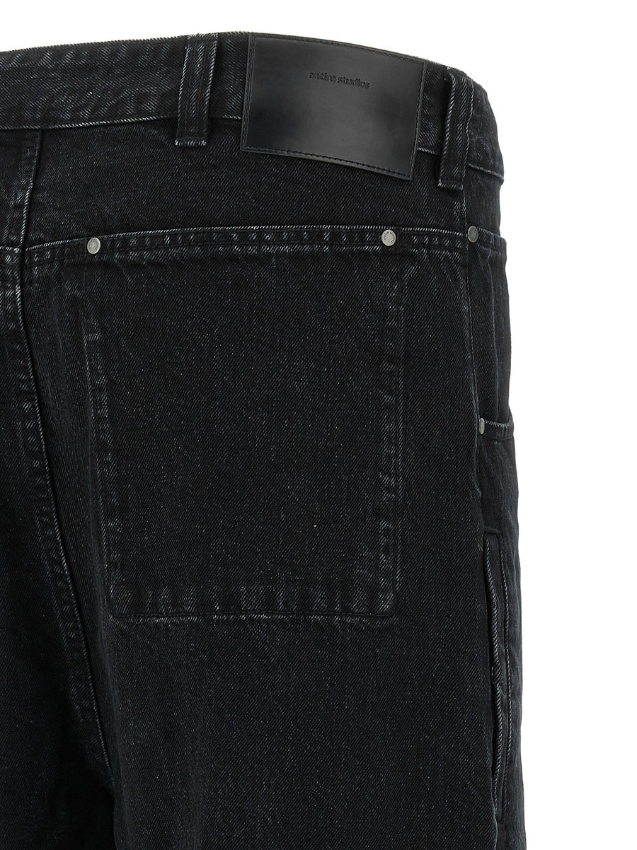 Entire Studios Gem Jeans Ultra Wide-Leg Denim Black