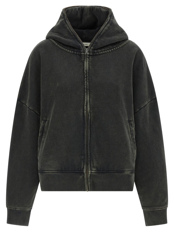 Entire Studios Eternal Hoodie For Women Premium 510gsm Heavyweight Fleece Enzyme Washed Garment Dyed Front Zip Pockets