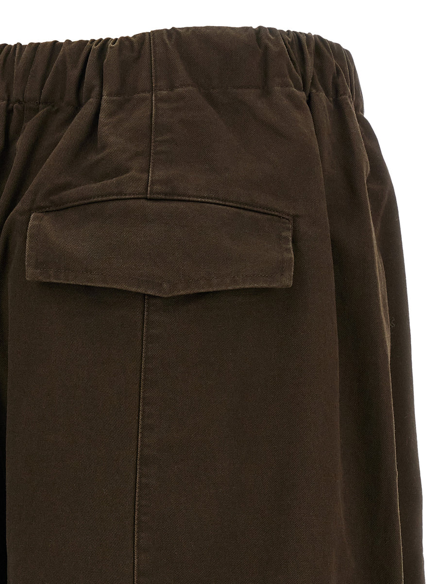 Entire Studios Loft Pants for Women 100 Percent Cotton Drawstring Waist Loose Barrel Leg Pockets Everyday Comfort