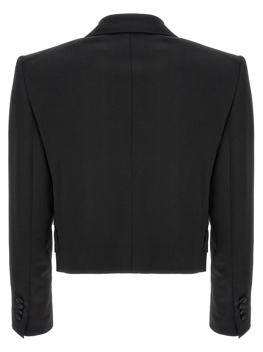 Dolce & Gabbana Tuxedo Crop Blazer