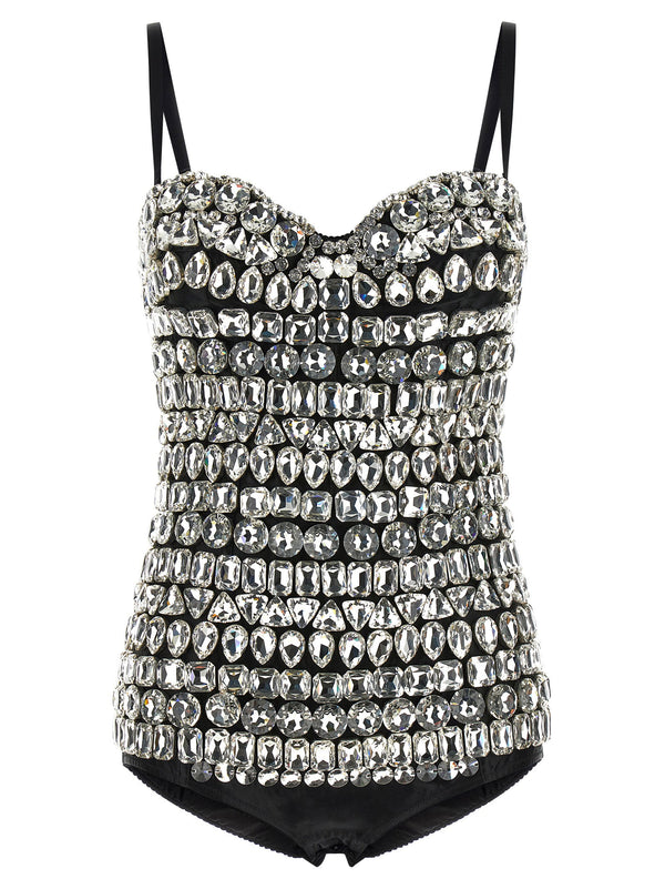 Dolce & Gabbana Crystal Bodysuit