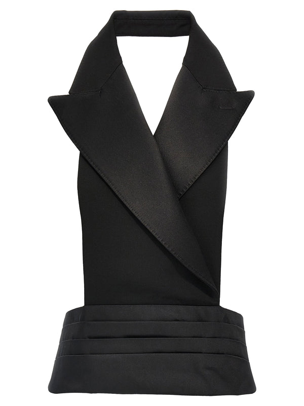 Dolce & Gabbana Double-breasted Bare Back Vest