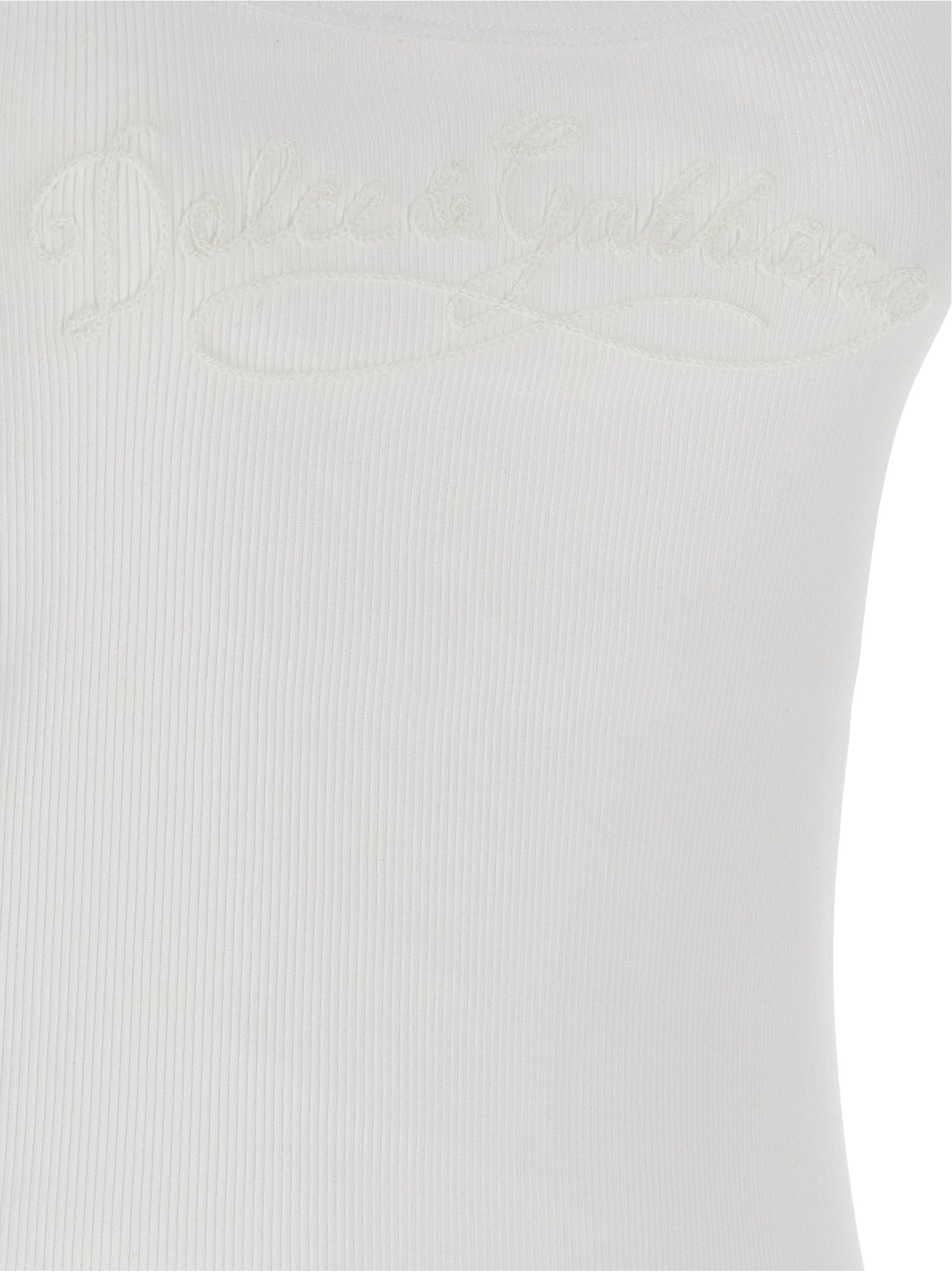 Dolce & Gabbana Logo Embroidery Tank Top