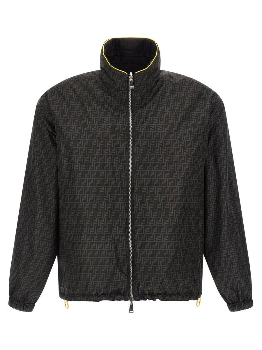 Fendi Reversible Windbreaker For Women Multicolor Nylon Jacket Two In One Lightweight Luxury