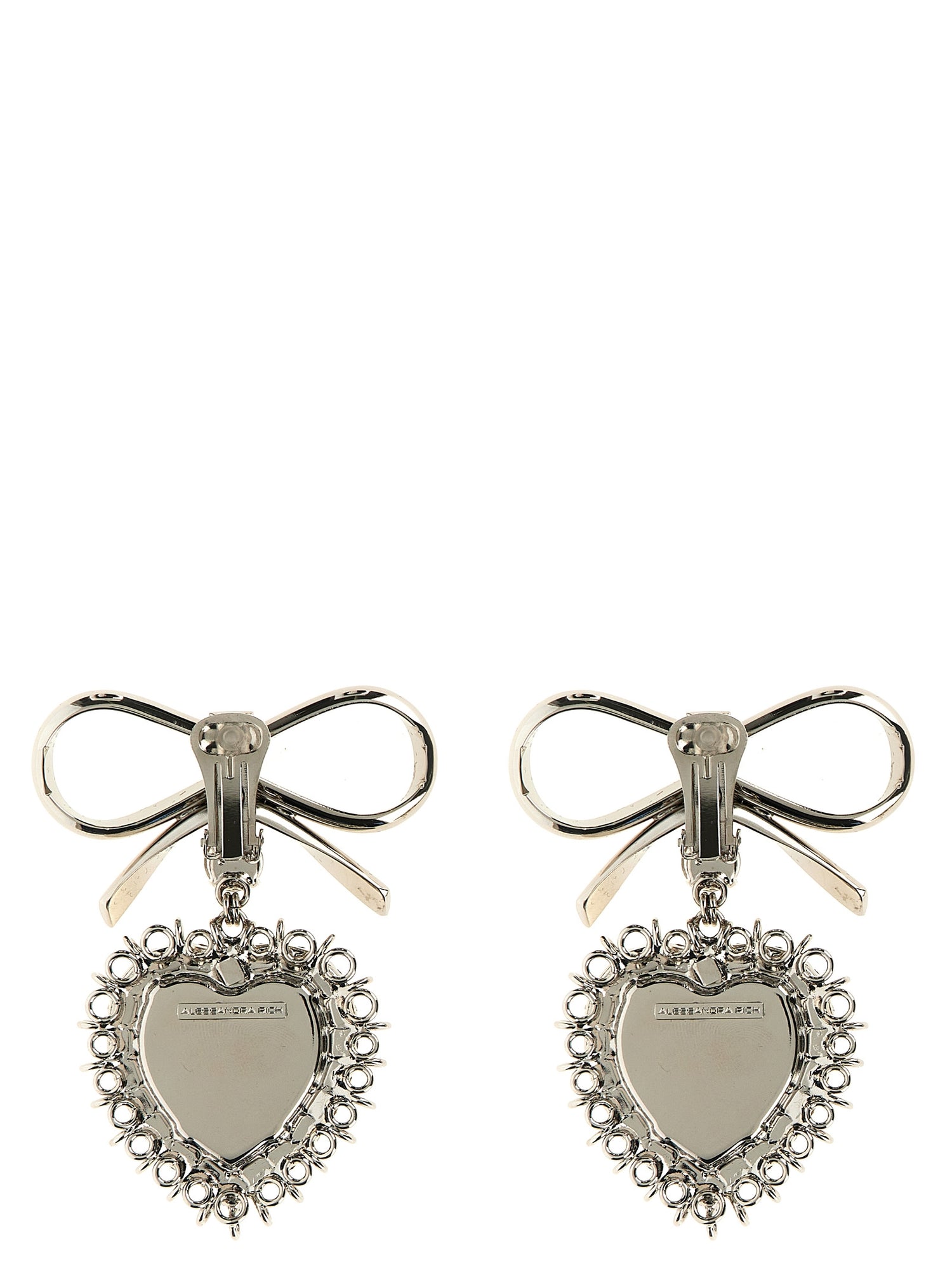 Alessandra Rich Metal Bow Earrings
