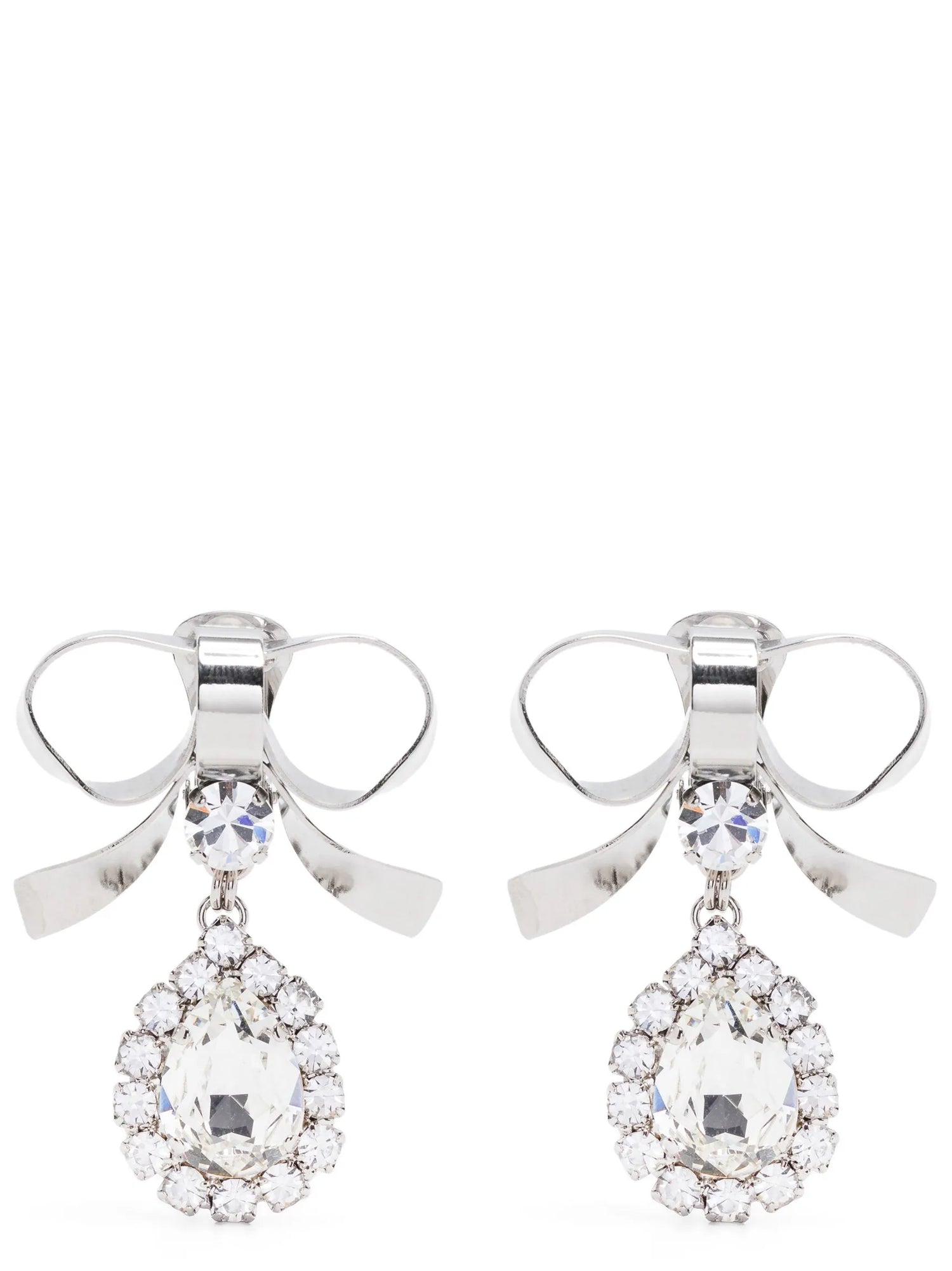 Alessandra Rich Metal Bow Earrings
