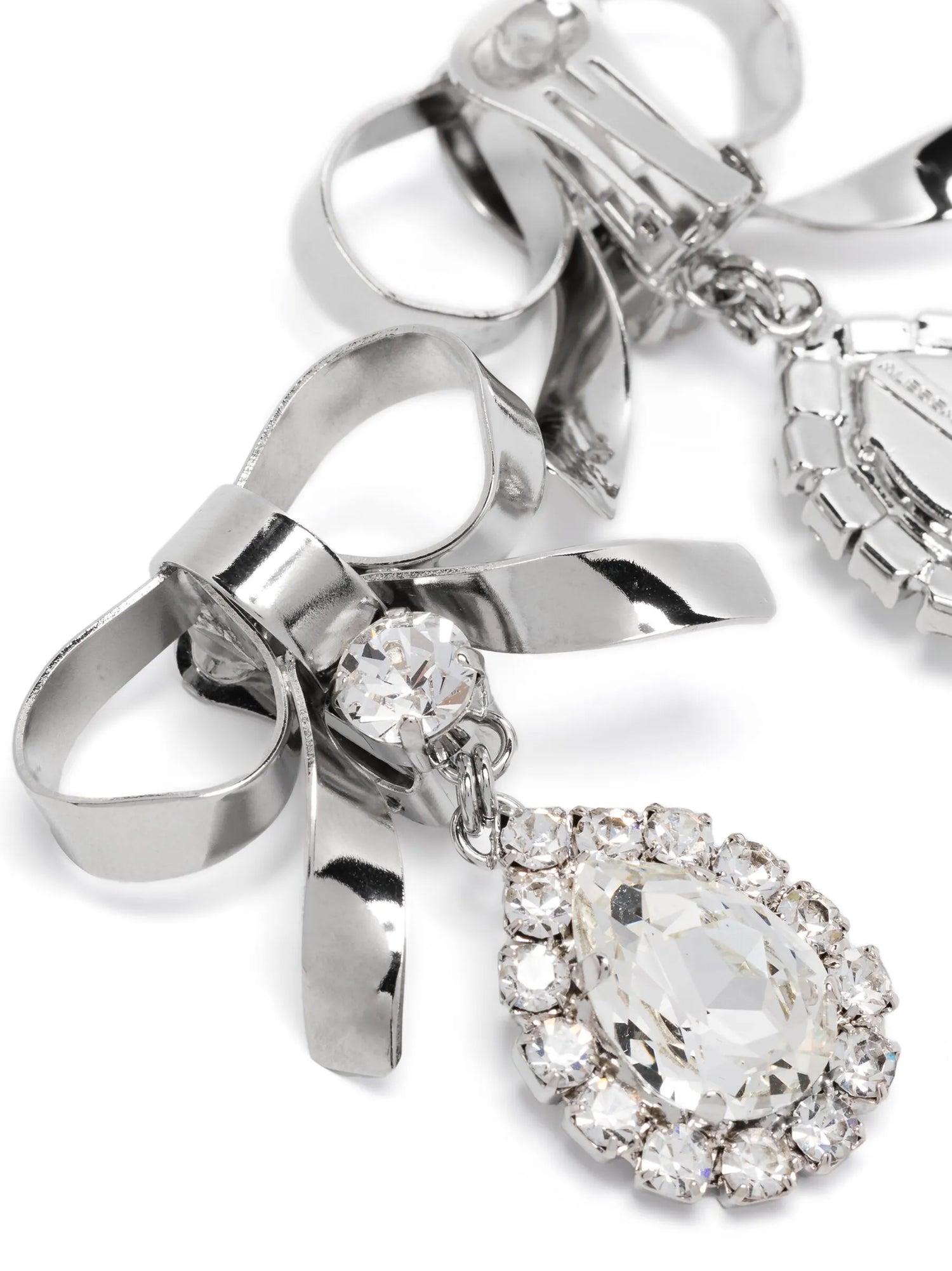 Alessandra Rich Metal Bow Earrings